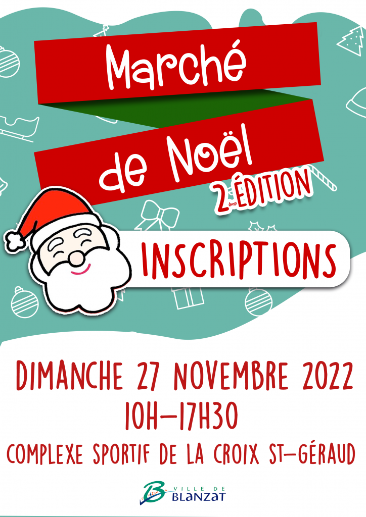 Inscriptions Marché Noël Blanzat