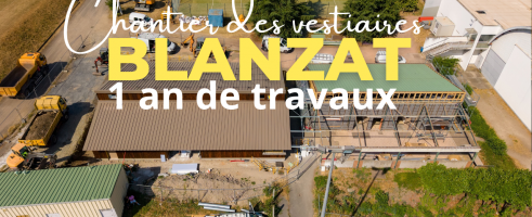 Le chantier des vestiaires en vidéo